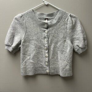 Free People Women’s Isla Solid Cardi in Mineral Grey
